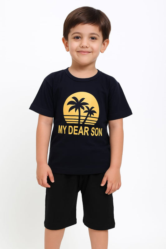 Baby Boy Dress | 2 Piece T-Shirt & Shorts Set | Casual Wear for Boys (1-6 Years)