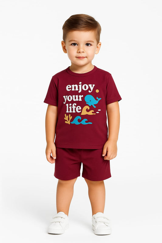 enjoy your lifeBaby Boy 2 Piece Suit | T-Shirt & Shorts | Kids Outfit