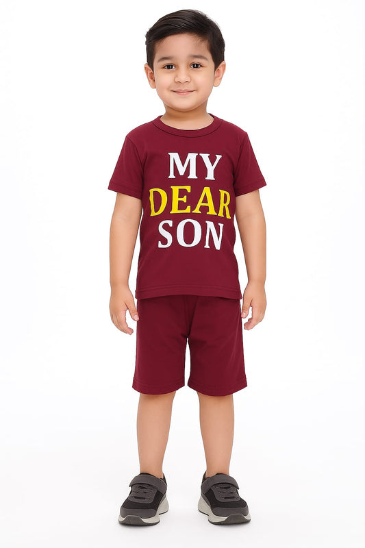 Baby Boy Dress | 2 Piece T-Shirt & Shorts Set | Casual Wear for Boys (1-6 Years)