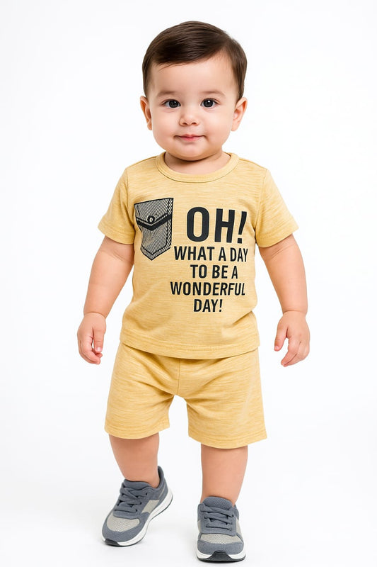 Baby Boy 2 Piece Suit | T-Shirt & Shorts | Kids Outfit