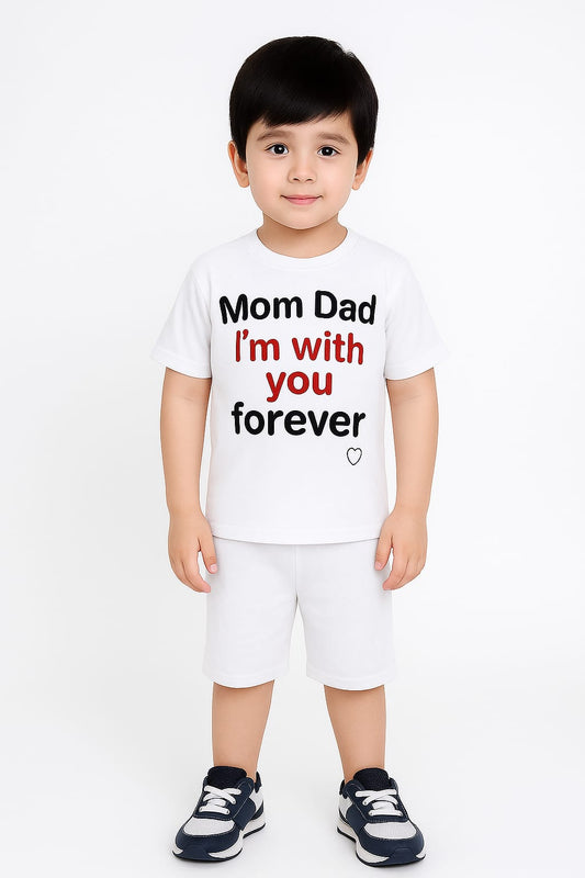 Boys Casual 2 Pcs Suit | Baby Boy T Shirt Nicker Set | Kids Wear