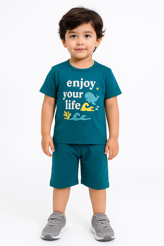 heroic look boy says enjoy your life