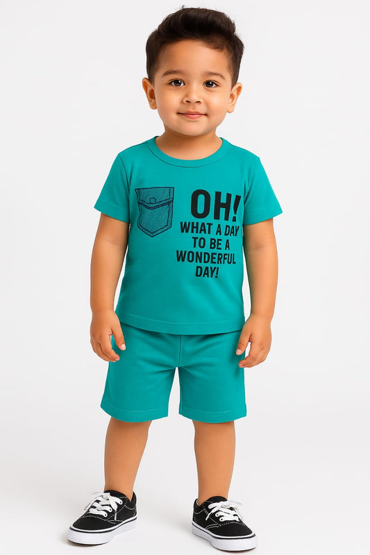 Baby Boy 2 Piece Suit | T-Shirt & Shorts | Kids Outfit
